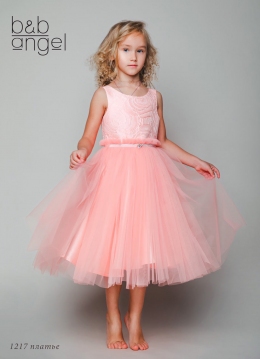 Нарядное платье Baby Angel 1217, цвет розовый