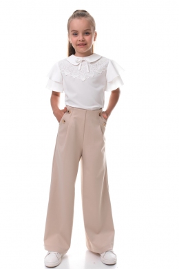 Шкільні брюки для дівчат Suzie Авіра LP056-Y4F23, колір бежевий