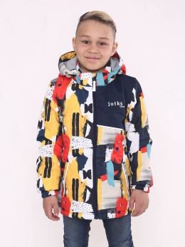 Курточка-парка для мальчика Joiks EW-22, цвет разноцвет