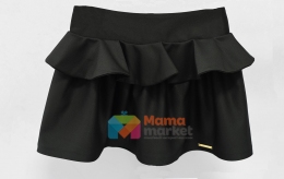 Юбка из костюмной ткани Baby Angel 680, цвет черный