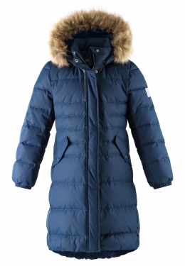 Зимнее пуховое пальто для девочки Reima Satu 531488, цвет 6980