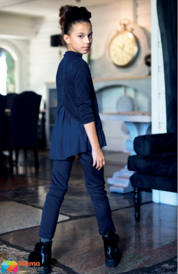 Школьный свитер для девочки Sly 503/S/19 цвет синий