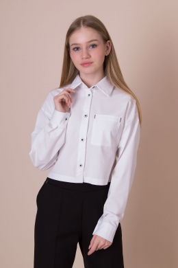 Сорочка для дівчинки Mevis 4926, колір білий