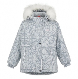 Зимова дитяча куртка-парка для дівчат Joiks G-91, колір сірий