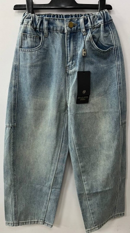 Джинси-беггі для дівчат Belle cose bc264006, колір блакитний