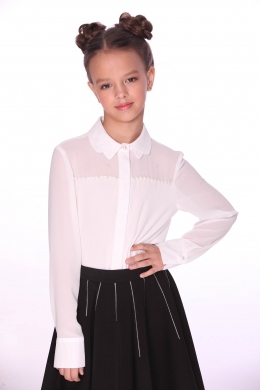 Блузка  для девочки Lukas 0209, цвет белый