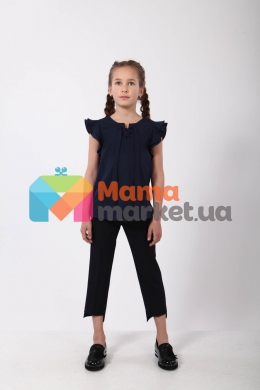 Школьные брюки для девочки Baby Angel 1115, цвет синий