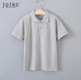 Шкільне поло з коротким рукавом Joiks Classic Pol-06, колір сірий