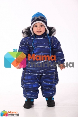 Kомбинезон зимний для мальчика HUPPA ORION 36300030, цвет navy pattern 82686