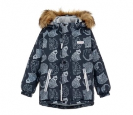 Зимова дитяча куртка-парка для хлопців Joiks В-59, колір темно-сірий