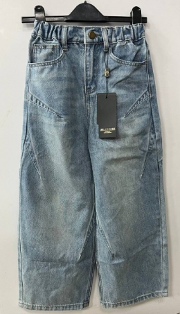 Джинси-беггі для дівчат Belle cose 264005, колір блакитний