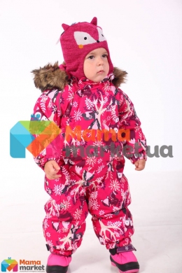 Kомбинезон зимний для девочки HUPPA KEIRA, цвет fuchsia pattern 81863