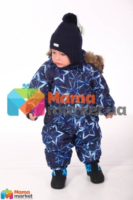 Kомбинезон зимний для мальчика HUPPA KEIRA, цвет navy pattern 83486