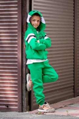 Теплий спортивний костюм Mimibook Sport, колір зелений