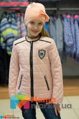 Демисезонная курточка для девочки Baby Angel M 782, цвет пудровый