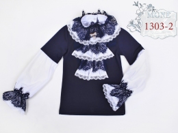 Школьная кофточка для девочки MONE 1303-2, цвет синий
