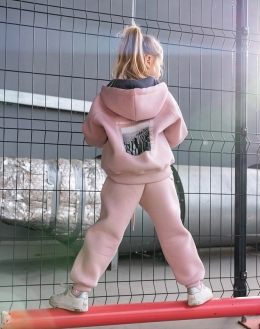 Теплий спортивний костюмдля дівчат Mimibook Моне, колір пудра