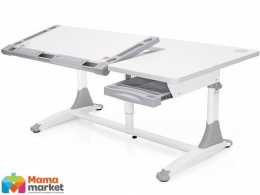 Детская парта Mealux King BD-369 White + стакан для ручек и коврик для творчества в ПОДАРОК!(копия)