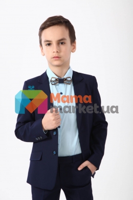 Классический школьный костюм для мальчика Lilus 217/2/16В/2309, цвет синий