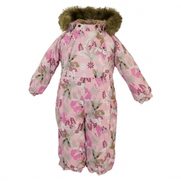 Kомбинезон зимний для девочки HUPPA KEIRA 31920030, цвет pink pattern 81813