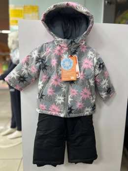 Зимовий комплект для хлопців TRAVELER Зірочка 101, колір сірий з рожевим