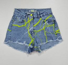 Летние джинсовые шорты для девочки-подростка A-yugi, цвет голубой