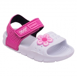 Летние сандалии для девочки Calypso 9508-002, цвет бело-розовый