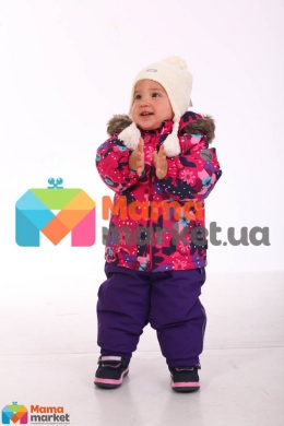 Зимний комплект для девочки Huppa AVERY, цвет fuchsia pattern/ lilac 81963