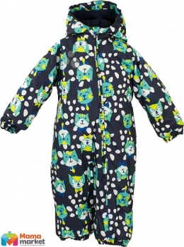 Kомбинезон зимний для мальчика HUPPA DEIRO 1, цвет navy pattern 63286