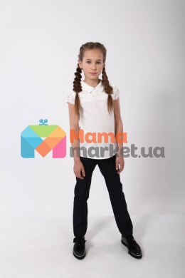 Школьные брюки для девочки Baby Angel 967, цвет синий