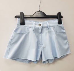 Летние джинсовые шорты для девочки Wellkids, цвет голубой
