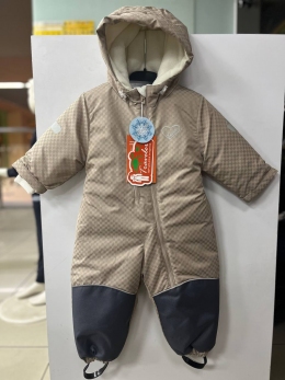 Зимовий дитячий комбінезон TRAVELER Діор 026, колір бежевий