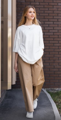 Літня футболка Filatova 473, колір білий