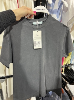 Літня футболка-унісекс A-yugi 7248, колір сірий джинс