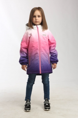 Демісезона куртка-парка для дівчат Joiks EW-108, колір градієнт