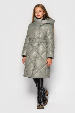 Зимнее пальто для девочки Cvetkov Эвелина, цвет оливковый