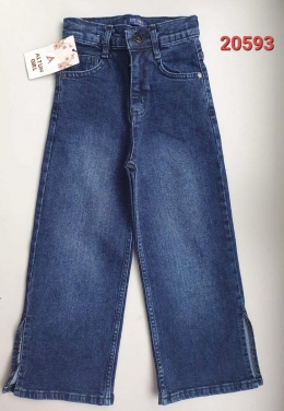 Шкільні демісезоні джинси-палаццо для дівчат Altun Kids 30593, колір темно-синій