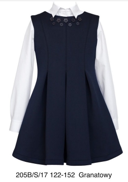 Школьный сарафан для девочки Sly 205B/S/17, цвет синий