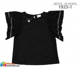 Блузка с коротким рукавом Mone 1923-1, цвет черный