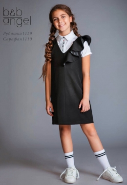 Школьный сарафан-платье Baby angel 1110, цвет черный