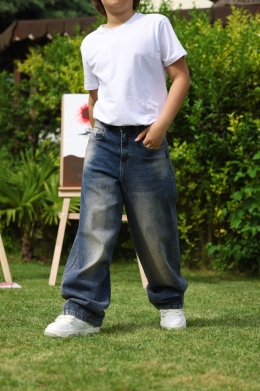 Джинси-беггі для хлопців A-yugi 5465, колір синій