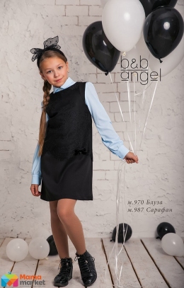 Школьный сарафан Baby Angel 987, цвет черный