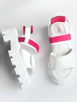 Кожаные летние босоножки Evie shoes Nikola, цвет белый