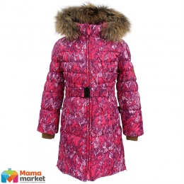 Пальто-пуховик зимний для девочки Huppa YASMINE, цвет fuchsia pattern 73263