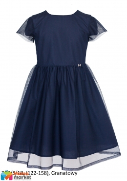 Элегантное платье с фатином Sly 208/S/18, цвет синий