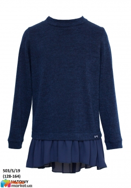 Школьный свитер для девочки Sly 503/S/19 цвет синий