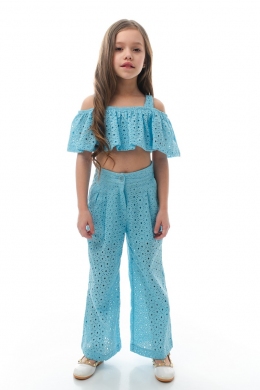 Штани з прошви для дівчат Suzie Кендіс LP097-Y4F13, колір блакитний