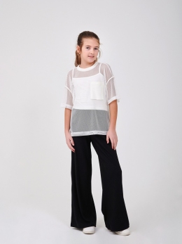 Літня футболка для дівчат Smil 113325, колір молочний