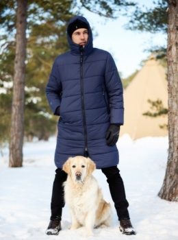 Зимове пальто для хлопців Huppa HARMO 12700030, колір темно-синій 00086