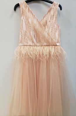 Нарядное платье  Baby Angel 1239, цвет пудровый